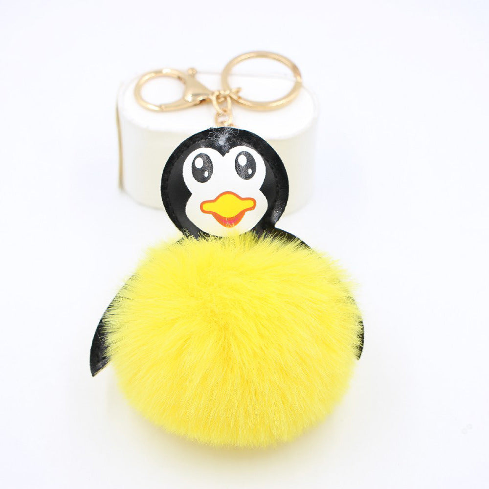 Wholesale Antarctic Cute Baby Penguin Plush Ball Pendant Keychain